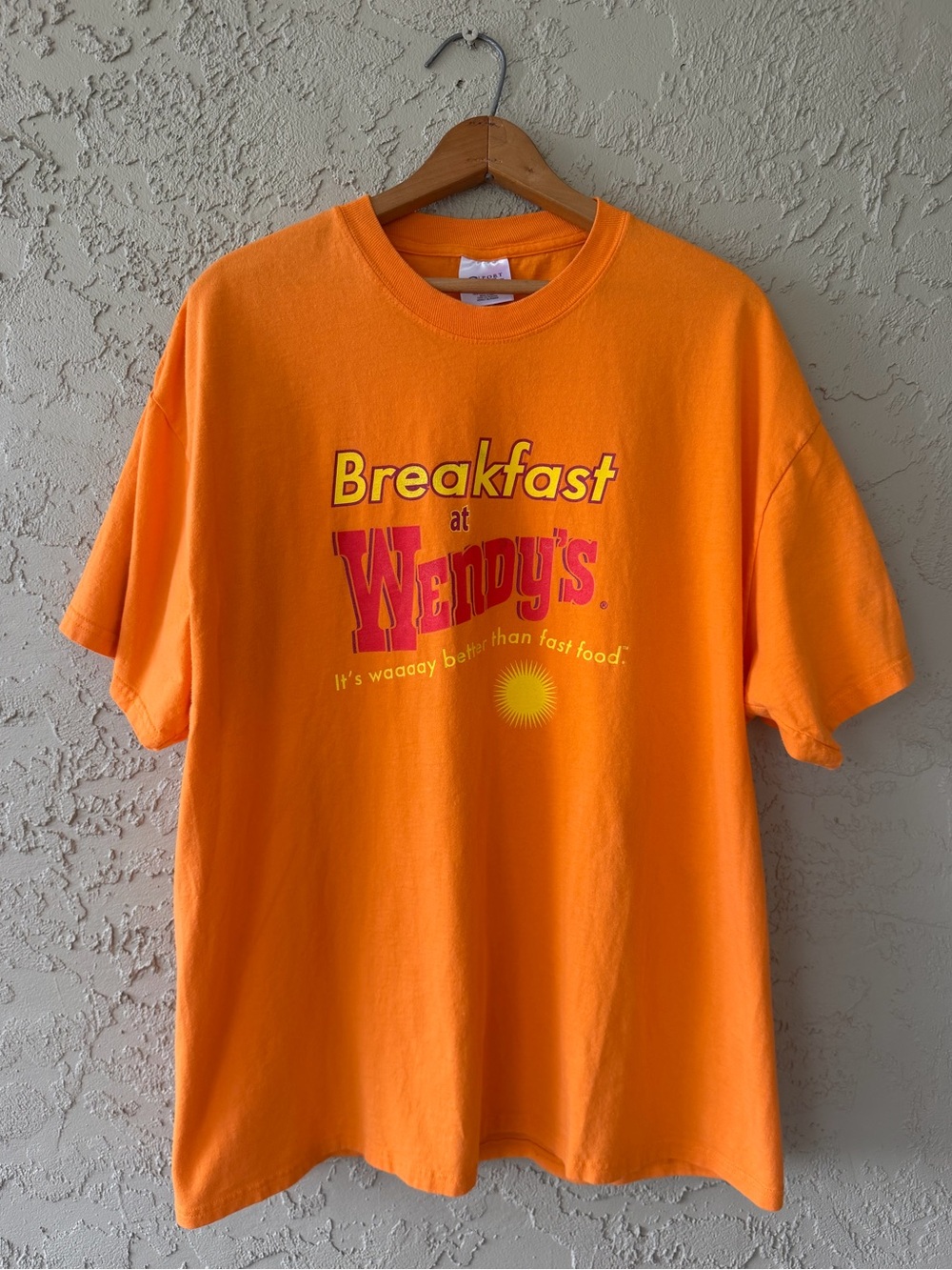 Wendy’s Breakfast Graphic T-Shirt Orange